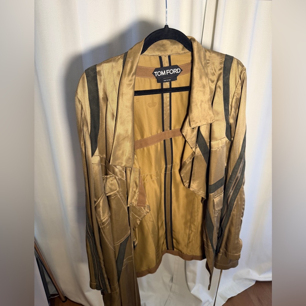 Tom Ford women’s Metallic Gold and green Jacket